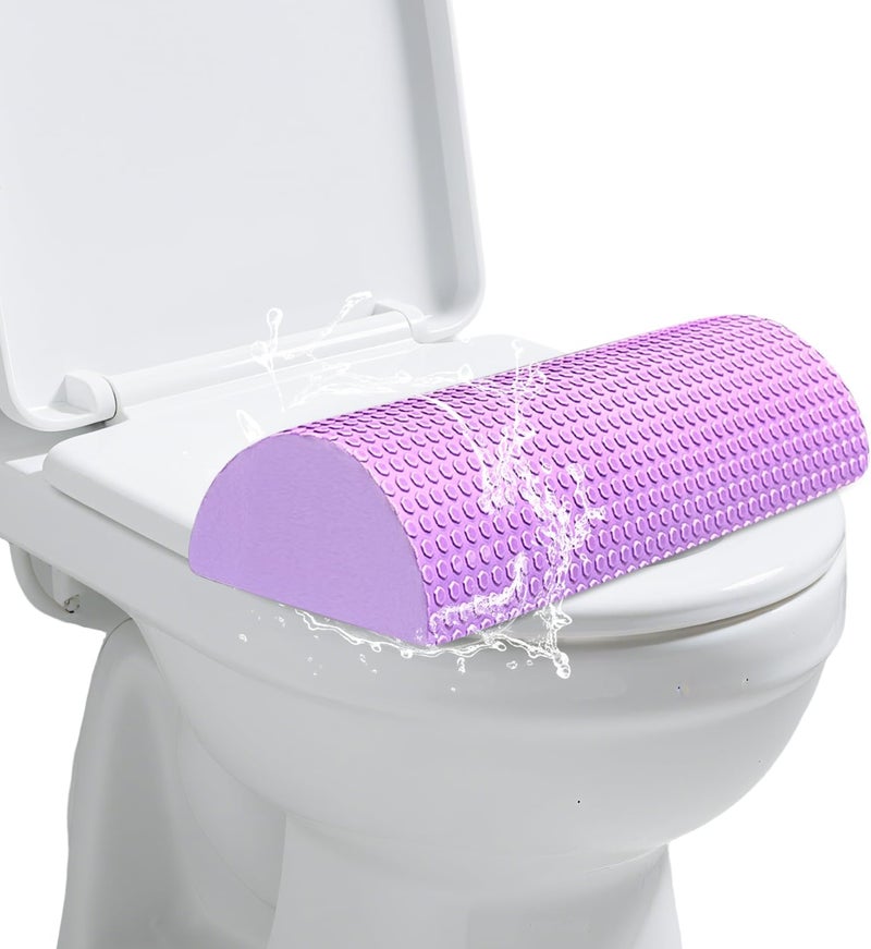 AOSSA مقعد تواليت مرتفع BBL، رافع مقعد تواليت لرفع المؤخرة البرازيلية، وسادة مرتفعة بارتفاع 3 بوصات للتعافي بعد الجراحة، وسائد BBL للجلوس، وسادة EVA مرتفعة (بنفسجي) - Image 1